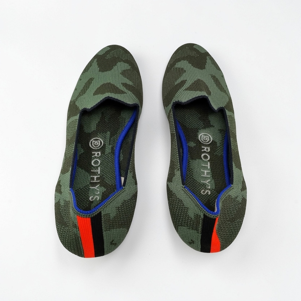 Rothy's Women's Olive Camouflage Loafers 9